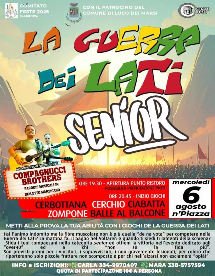 VACANZE LUCHESI Giochi antichi in piazza. Arriva la Guerra dei lati Senior! In piazza Umberto I sfide ai giochi antichi, musica e degustazioni